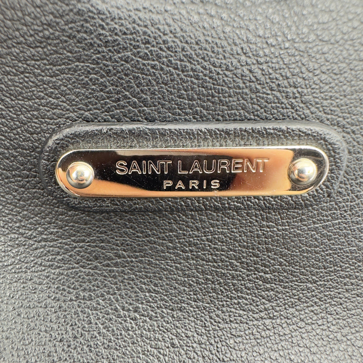 Saint Laurent Grained Leather Bold 27cm Black Crossbody Bag
