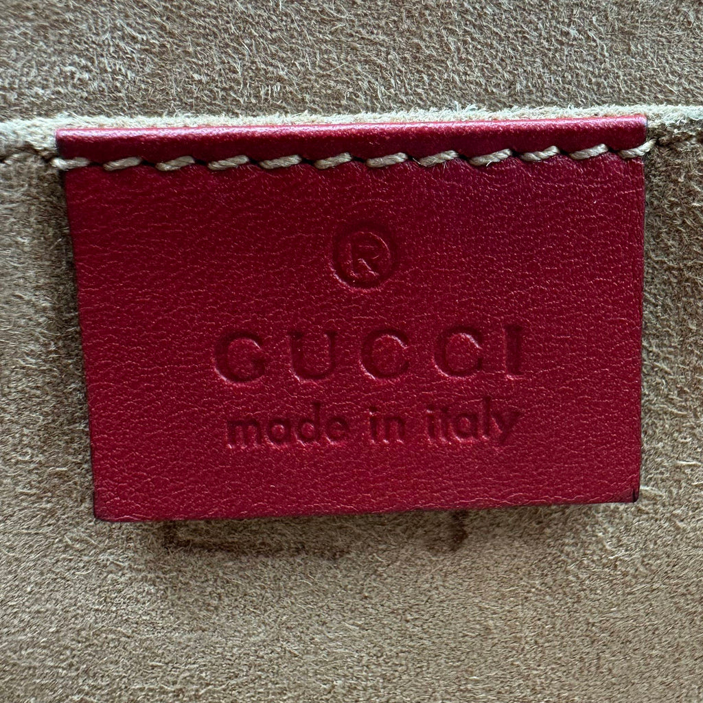 Gucci Padlock Pearl Embellished Chain Shoulder Crossbody 2Way