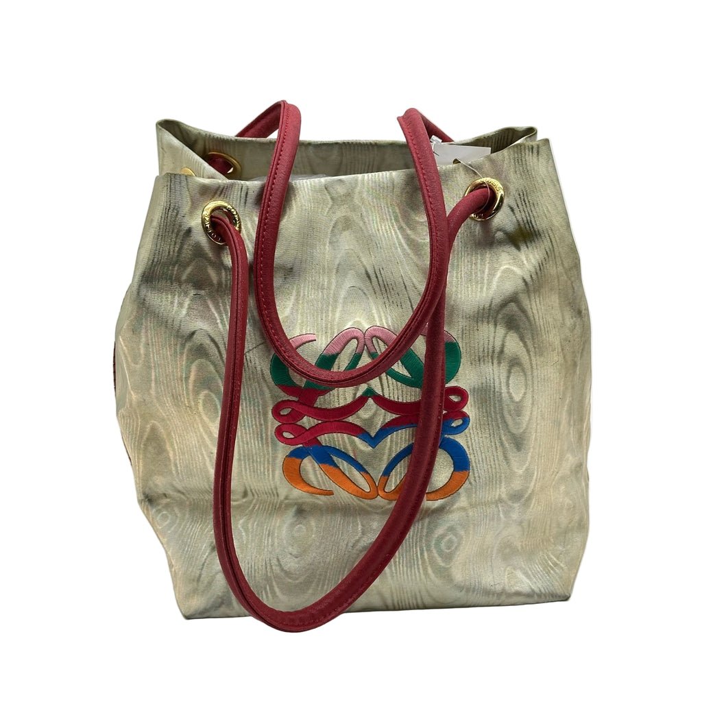 loewe tote bag nylon gold