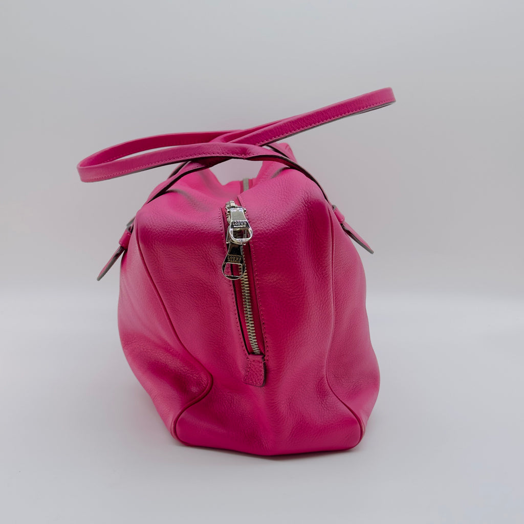 Loewe Grained Leather Heritage Small Pink Handbag