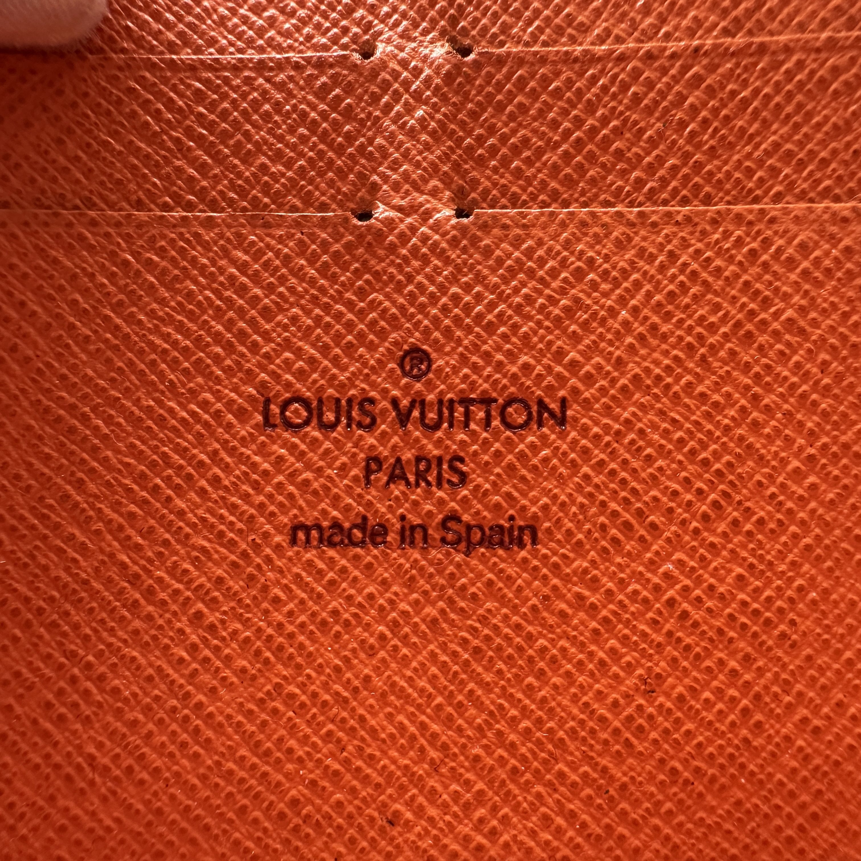 LOUIS VUITTON M60274 monogram mutlicoloer zippy wallet WHITE+ORANGE LV ×TM