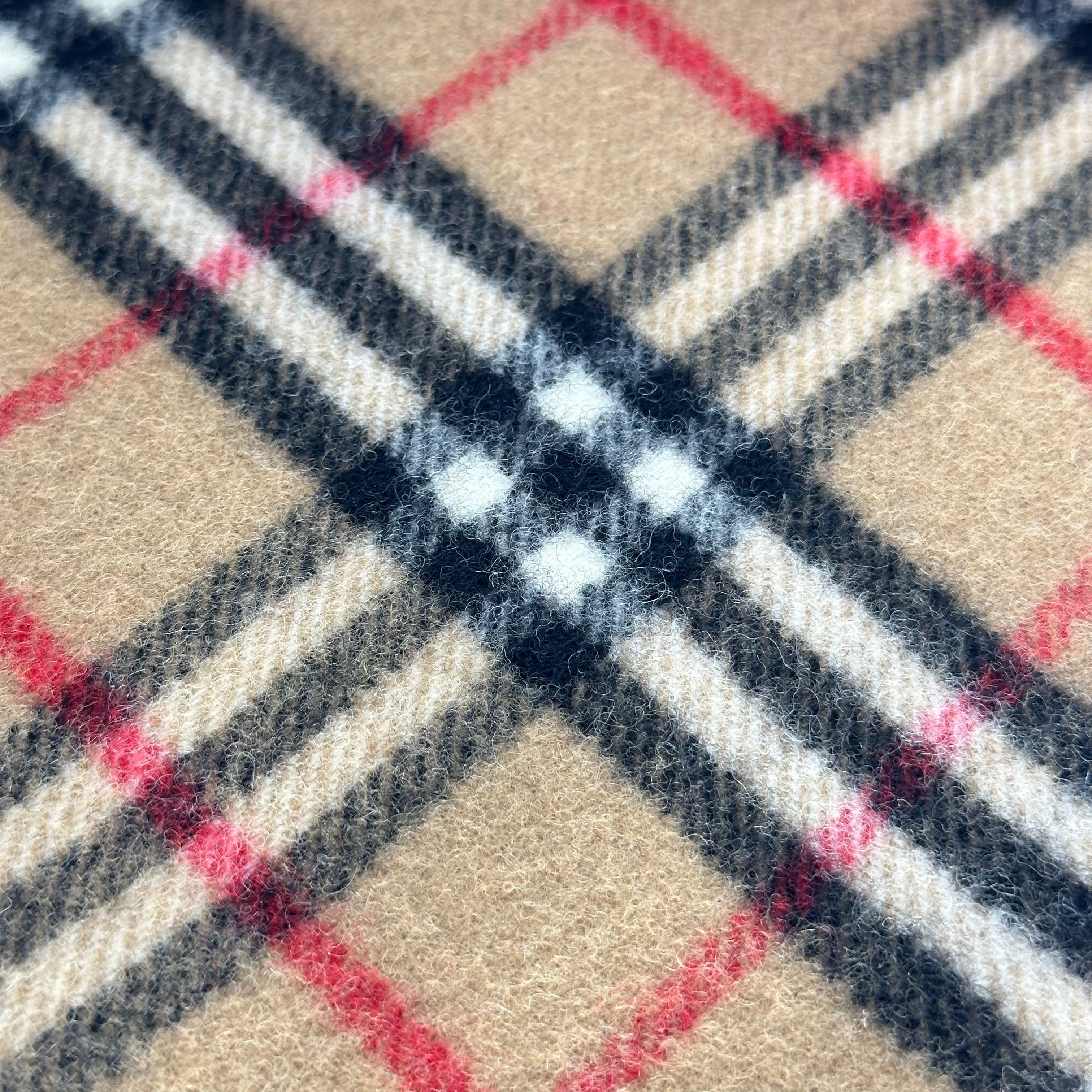 Burberrys cashmere muffler, made in the UK, Nova Check pattern