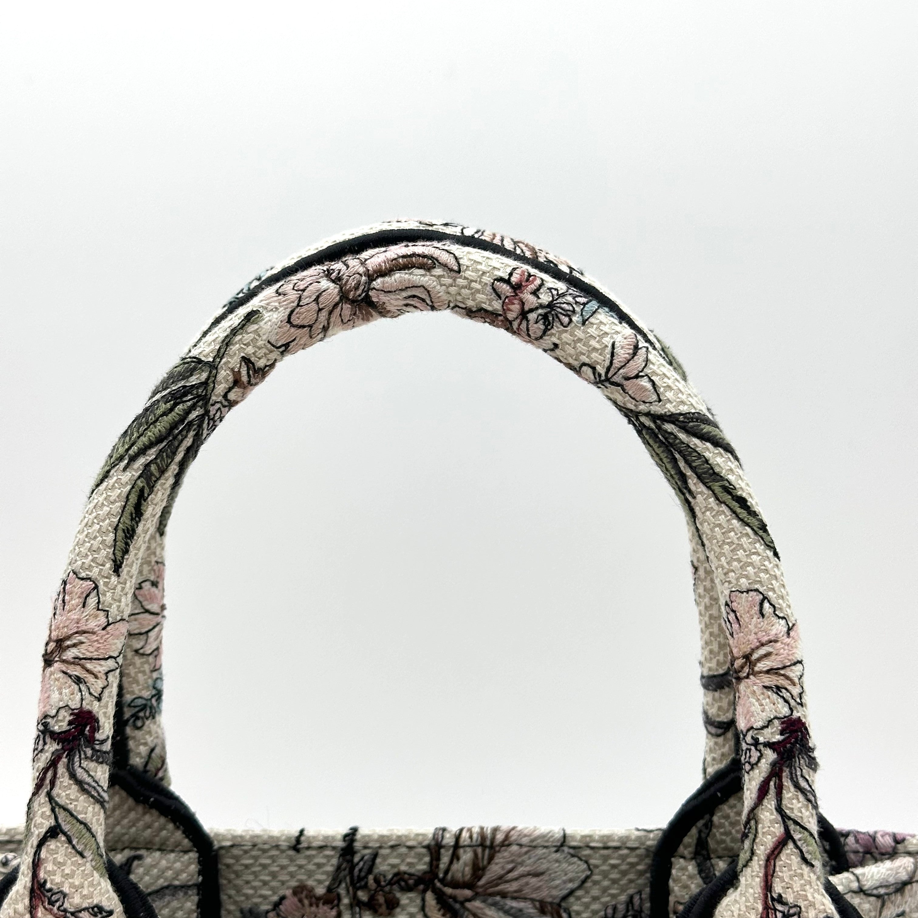 Christian Dior Book Tote canvas Handbag Small